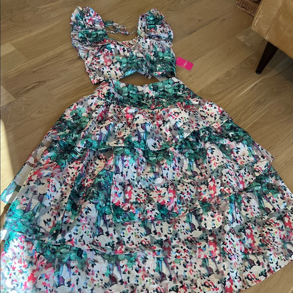 BuddyLove Floral Tiered Maxi Dress | Puff Sleeve | NWT